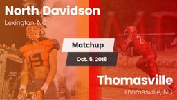 Matchup: North Davidson High vs. Thomasville  2018