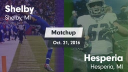 Matchup: Shelby  vs. Hesperia  2016