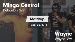 Matchup: Mingo Central High vs. Wayne  2016