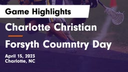 Charlotte Christian  vs Forsyth Coumntry Day Game Highlights - April 15, 2023