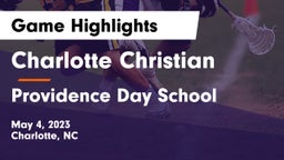 Charlotte Christian  vs Providence Day School Game Highlights - May 4, 2023