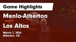 Menlo-Atherton  vs Los Altos  Game Highlights - March 1, 2024