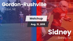 Matchup: Gordon-Rushville vs. Sidney  2018