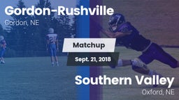 Matchup: Gordon-Rushville vs. Southern Valley  2018