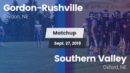 Matchup: Gordon-Rushville vs. Southern Valley  2019