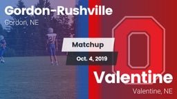 Matchup: Gordon-Rushville vs. Valentine  2019