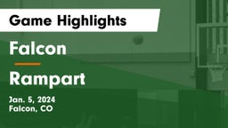 Falcon   vs Rampart  Game Highlights - Jan. 5, 2024