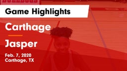 Carthage  vs Jasper  Game Highlights - Feb. 7, 2020