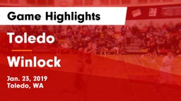 Toledo  vs Winlock  Game Highlights - Jan. 23, 2019