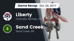 Recap: Liberty  vs. Sand Creek  2017
