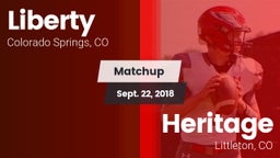 Matchup: Liberty  vs. Heritage  2018