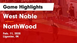 West Noble  vs NorthWood Game Highlights - Feb. 11, 2020