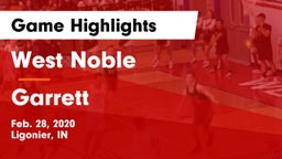 West Noble  vs Garrett  Game Highlights - Feb. 28, 2020