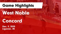 West Noble  vs Concord  Game Highlights - Dec. 9, 2020