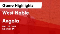West Noble  vs Angola  Game Highlights - Feb. 20, 2021