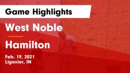 West Noble  vs Hamilton Game Highlights - Feb. 19, 2021