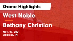 West Noble  vs Bethany Christian  Game Highlights - Nov. 27, 2021