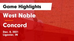 West Noble  vs Concord  Game Highlights - Dec. 8, 2021