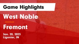 West Noble  vs Fremont  Game Highlights - Jan. 20, 2023