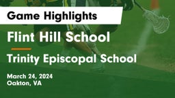 Flint Hill School vs Trinity Episcopal School Game Highlights - March 24, 2024