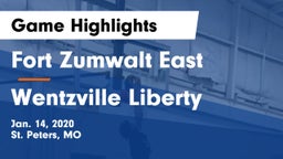 Fort Zumwalt East  vs Wentzville Liberty  Game Highlights - Jan. 14, 2020