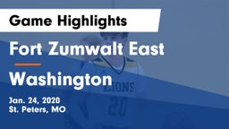 Fort Zumwalt East  vs Washington  Game Highlights - Jan. 24, 2020