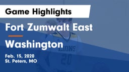 Fort Zumwalt East  vs Washington  Game Highlights - Feb. 15, 2020