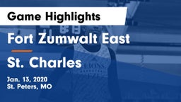 Fort Zumwalt East  vs St. Charles  Game Highlights - Jan. 13, 2020