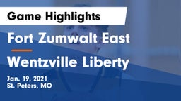 Fort Zumwalt East  vs Wentzville Liberty  Game Highlights - Jan. 19, 2021