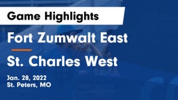 Fort Zumwalt East  vs St. Charles West  Game Highlights - Jan. 28, 2022