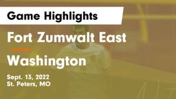 Fort Zumwalt East  vs Washington  Game Highlights - Sept. 13, 2022