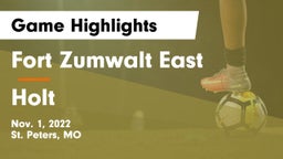 Fort Zumwalt East  vs Holt  Game Highlights - Nov. 1, 2022
