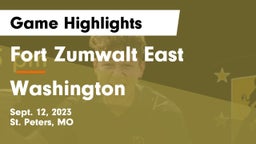 Fort Zumwalt East  vs Washington  Game Highlights - Sept. 12, 2023