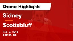 Sidney  vs Scottsbluff  Game Highlights - Feb. 3, 2018