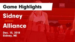 Sidney  vs Alliance  Game Highlights - Dec. 15, 2018