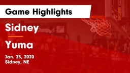 Sidney  vs Yuma Game Highlights - Jan. 25, 2020