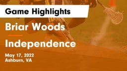 Briar Woods  vs Independence  Game Highlights - May 17, 2022