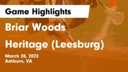 Briar Woods  vs Heritage  (Leesburg) Game Highlights - March 28, 2023