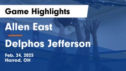 Allen East  vs Delphos Jefferson  Game Highlights - Feb. 24, 2023