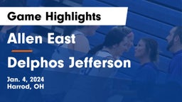 Allen East  vs Delphos Jefferson  Game Highlights - Jan. 4, 2024