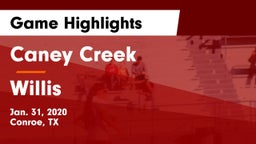 Caney Creek  vs Willis  Game Highlights - Jan. 31, 2020