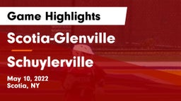 Scotia-Glenville  vs Schuylerville  Game Highlights - May 10, 2022