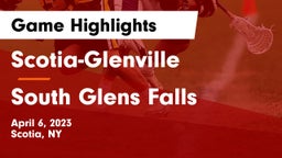 Scotia-Glenville  vs South Glens Falls  Game Highlights - April 6, 2023