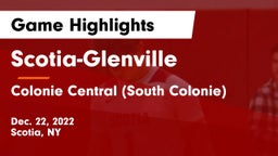 Scotia-Glenville  vs Colonie Central  (South Colonie) Game Highlights - Dec. 22, 2022