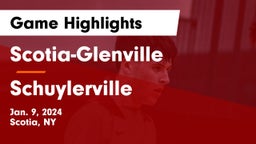 Scotia-Glenville  vs Schuylerville  Game Highlights - Jan. 9, 2024