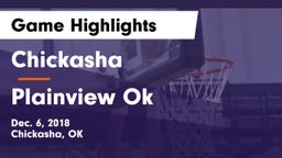Chickasha  vs Plainview Ok Game Highlights - Dec. 6, 2018