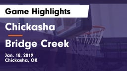 Chickasha  vs Bridge Creek  Game Highlights - Jan. 18, 2019