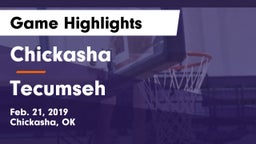 Chickasha  vs Tecumseh Game Highlights - Feb. 21, 2019