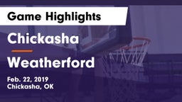 Chickasha  vs Weatherford Game Highlights - Feb. 22, 2019