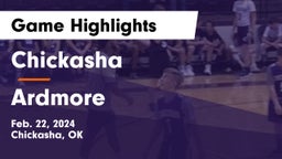 Chickasha  vs Ardmore  Game Highlights - Feb. 22, 2024
